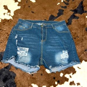 Judy Blue dark wash Jean shorts Size 1X